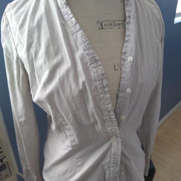 St. Johns Bay Button down long sleeve top - Picture 2 of 7